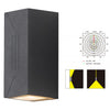 Exterior LED Up and Down Wall Sconce Dual Beam Outdoor Porch Light for Garden Villa