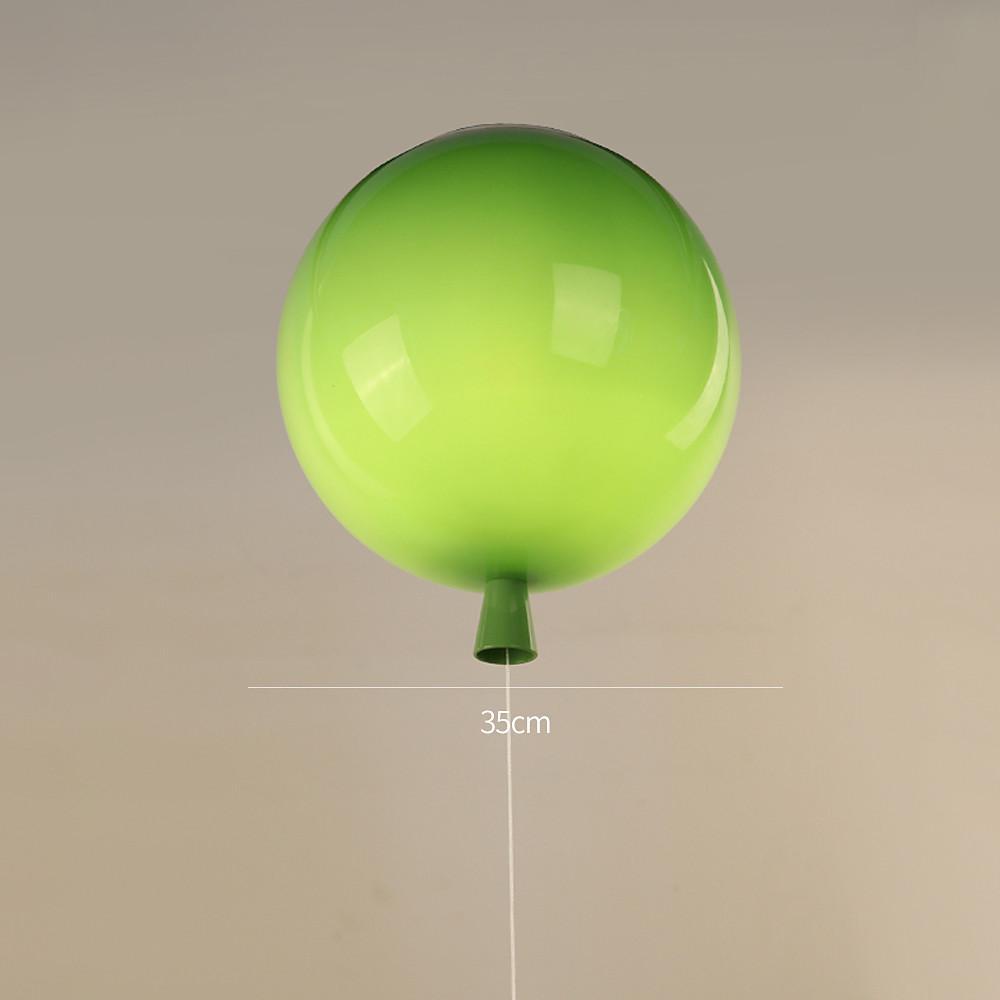 Modern Glass Air Balloon LED Flush Mount Ceiling Lamp for Playrooms and Bedrooms