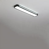 Modern Minimalist Geometric Rectangular LED Flush Mount Ceiling Light for Kitchen and Living Room