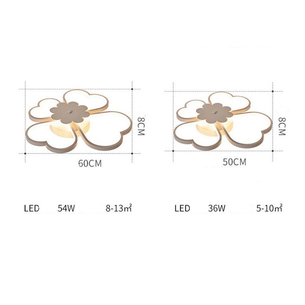 Modern Heart Shaped Flower LED Flush Mount Ceiling Light for Bedroom and Living Room