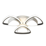 Modern Geometric LED Flush Mount Ceiling Light Fixture for Bedroom and Hallway