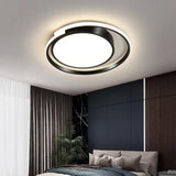 Minimalist Round LED Flush Mount Ceiling Light Ultra Thin 20 Inch Metal Fixture