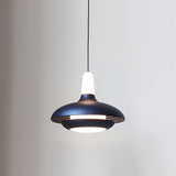 Fiji Modern Glass Elliptical Pendant Light with Integrated LED Illumination