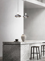 Fiji Modern Glass Elliptical Pendant Light with Integrated LED Illumination