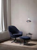 Fiji Modern Glass Elliptical Pendant Light with Integrated LED Illumination