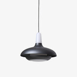 Fiji Modern Glass Elliptical Pendant Light with Integrated LED Illumination