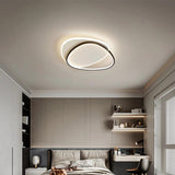 Geometric Rounded Triangle Flush Mount LED Ceiling Light Modern Acrylic Fixture