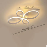 Modern Floral LED Ceiling Light Flush Mount Artistic Flower Design Fixture