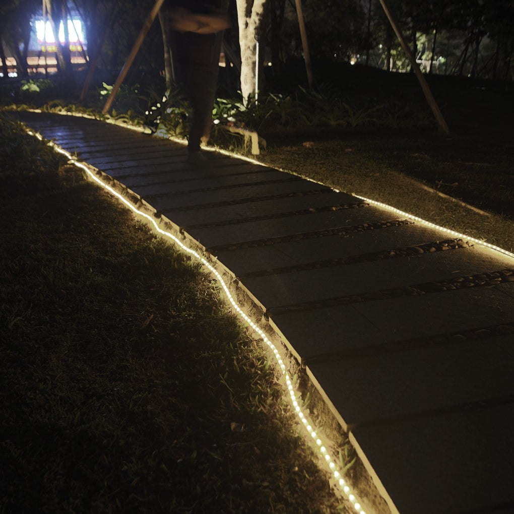 Flexible 360 Degree Round Neon LED Strip Light Waterproof Commercial Advertising Sign Lighting 110V