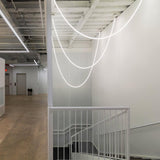 Flexible Silicone LED Curve Linear Pendant Light for Modern Interior Decor