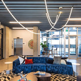 Flexible Silicone LED Curve Linear Pendant Light for Modern Interior Decor