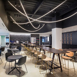 Flexible Silicone LED Curve Linear Pendant Light for Modern Interior Decor
