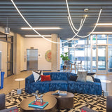 Flexible Silicone LED Curve Linear Pendant Light for Modern Interior Decor