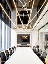 Flexible Silicone LED Curve Linear Pendant Light for Modern Interior Decor
