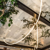 Flexible Silicone LED Curve Linear Pendant Light for Modern Interior Decor