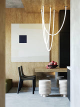 Flexible Silicone LED Curve Linear Pendant Light for Modern Interior Decor
