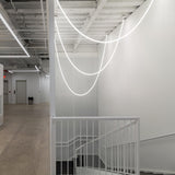 Flexible Silicone LED Curve Linear Pendant Light for Modern Interior Decor