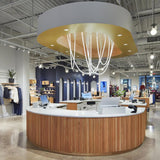 Flexible Silicone LED Curve Linear Pendant Light for Modern Interior Decor