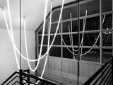 Flexible Silicone LED Curve Linear Pendant Light for Modern Interior Decor