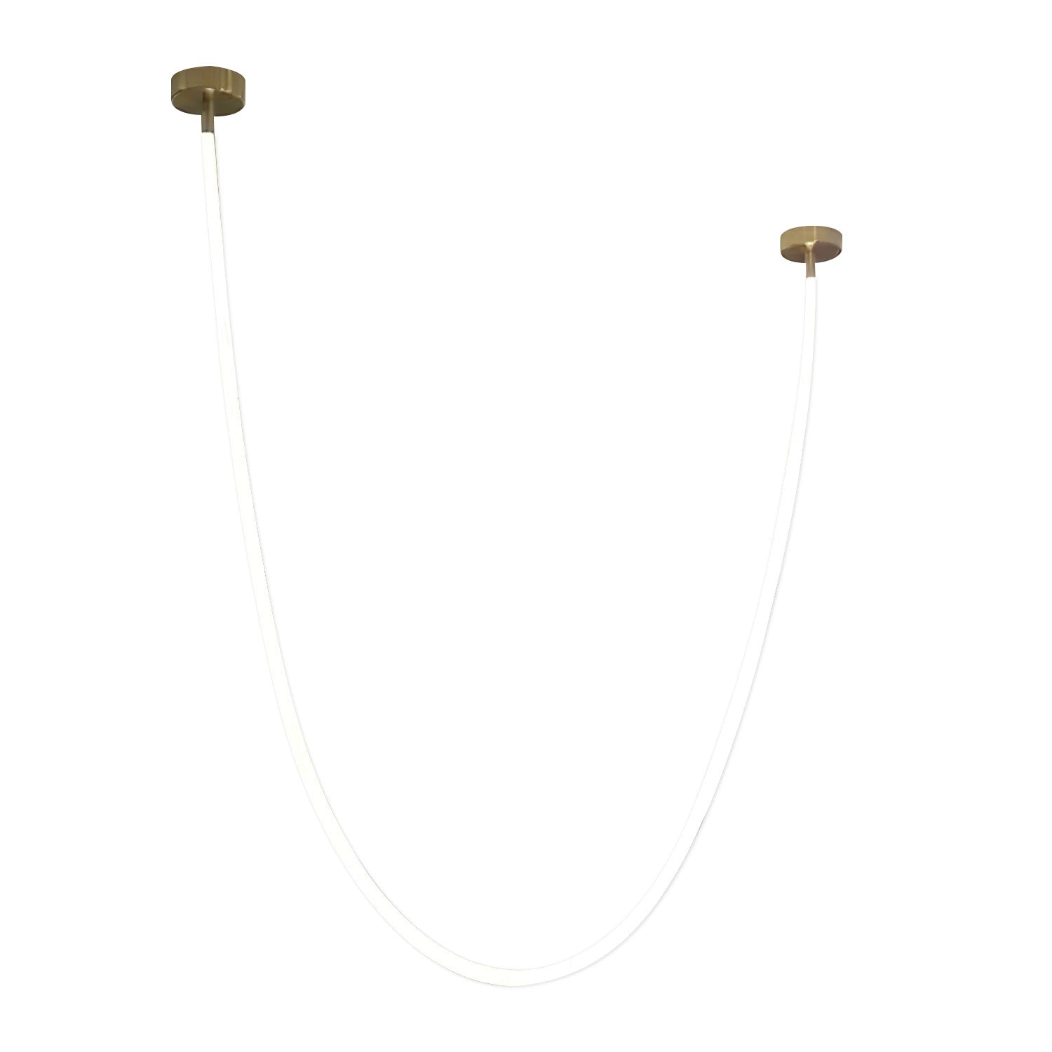 Flexible Silicone LED Curve Linear Pendant Light for Modern Interior Decor