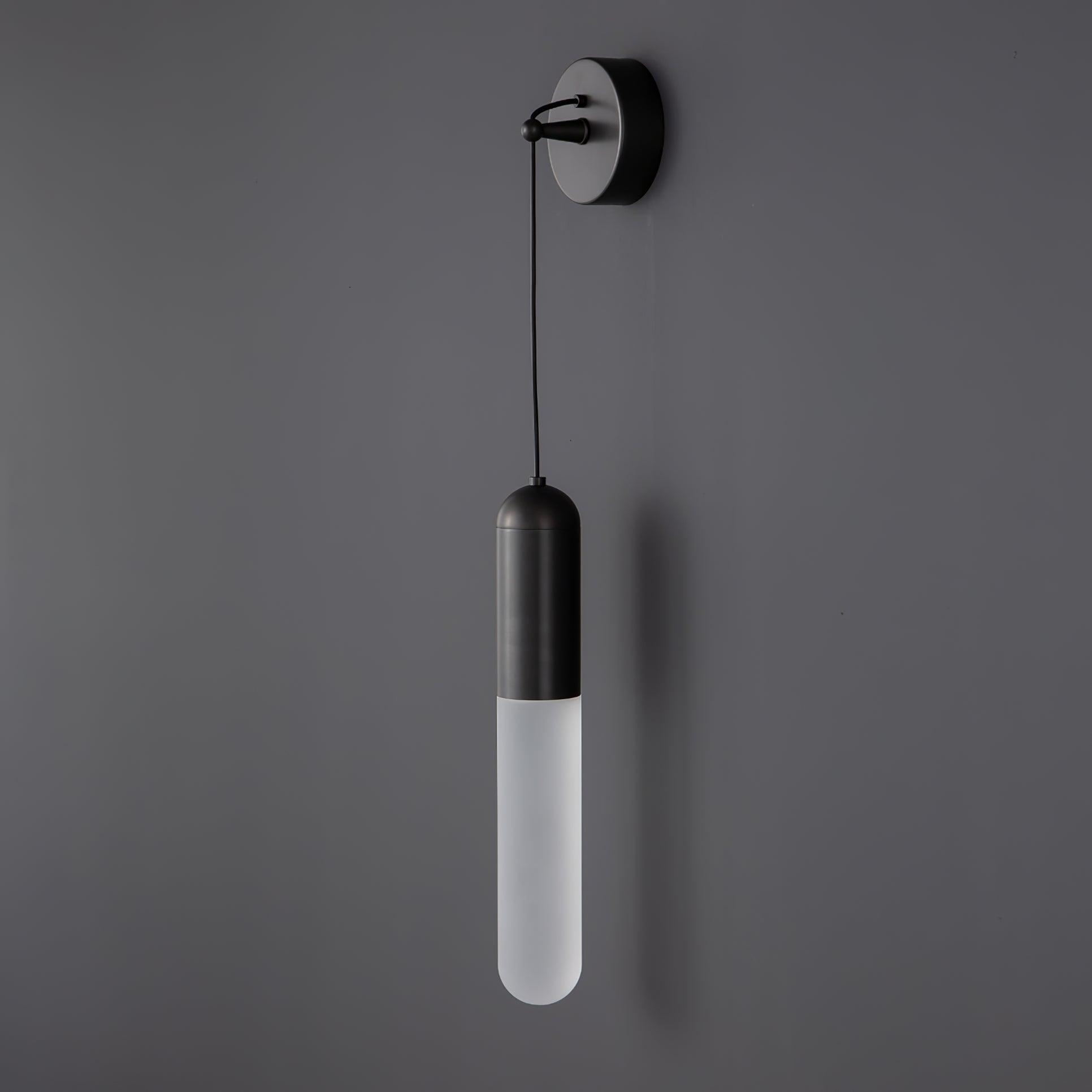 Flume Acrylic and Brass Wall Sconce Set of 2 Modern Indoor Bracket Light for Bedroom and Bathroom