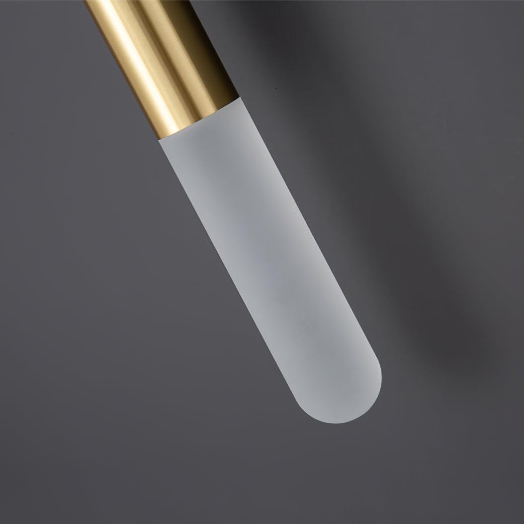 Flume Acrylic and Brass Wall Sconce Set of 2 Modern Indoor Bracket Light for Bedroom and Bathroom