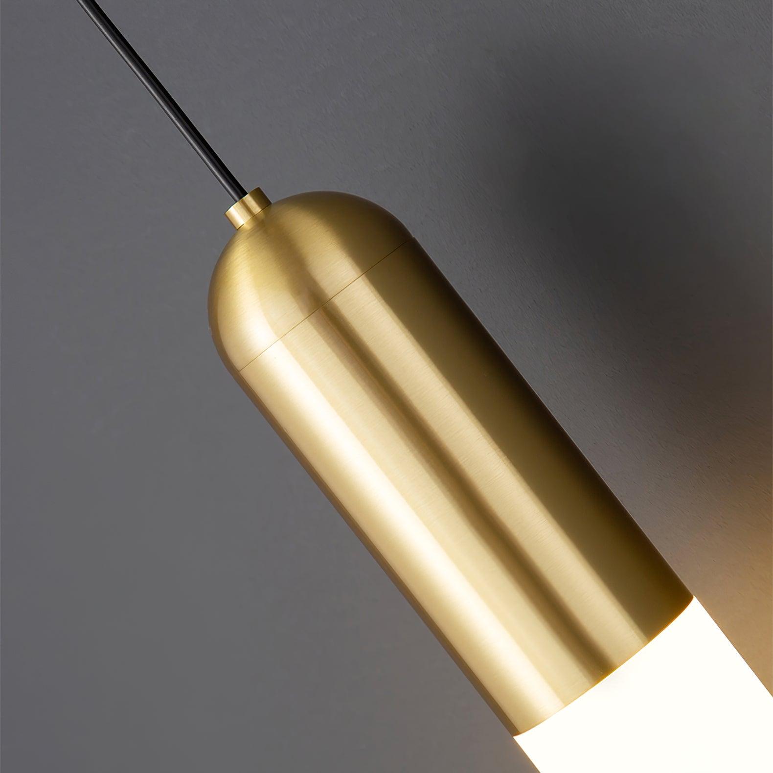 Flume Acrylic and Brass Wall Sconce Set of 2 Modern Indoor Bracket Light for Bedroom and Bathroom