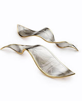 Fluttering Leaves Nature Inspired Large LED Chandelier with Amber Glass for Hotels and Living Rooms