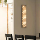 Fragment Patterned Glass LED Wall Sconce Modern Gothic Style Chrome Stainless Steel Light Fixture
