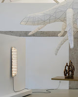 Fragment Patterned Glass LED Wall Sconce Modern Gothic Style Chrome Stainless Steel Light Fixture