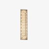 Fragment Patterned Glass LED Wall Sconce Modern Gothic Style Chrome Stainless Steel Light Fixture