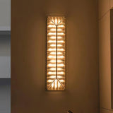 Fragment Patterned Glass LED Wall Sconce Modern Gothic Style Chrome Stainless Steel Light Fixture