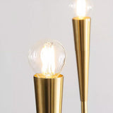 French Vintage Style Candlelight LED Chandelier with 3 Step Dimming for Living and Dining Rooms
