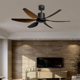 66 Inch Modern Ceiling Fan with 24W Dimmable LED Light Remote Control Silent DC Motor