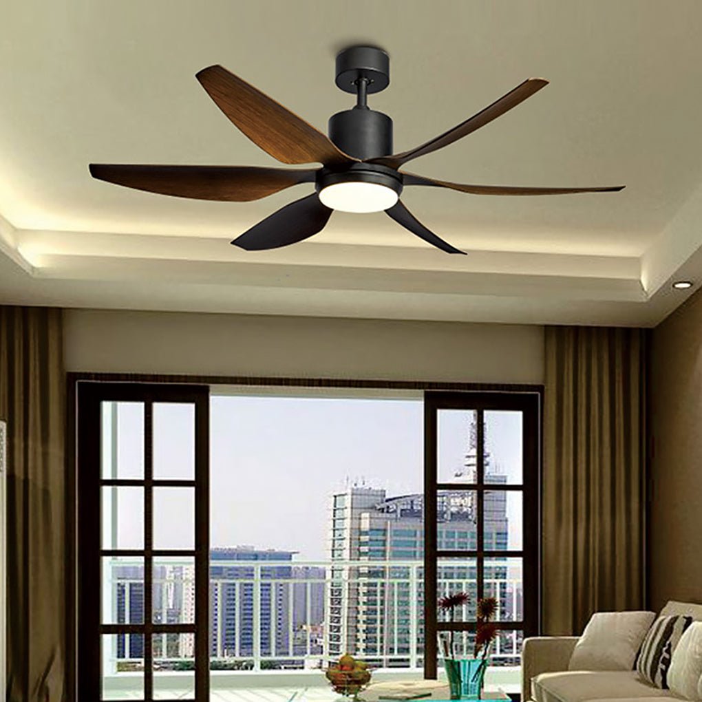 66 Inch Modern Ceiling Fan with 24W Dimmable LED Light Remote Control Silent DC Motor