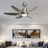 66 Inch Modern Ceiling Fan with 24W Dimmable LED Light Remote Control Silent DC Motor