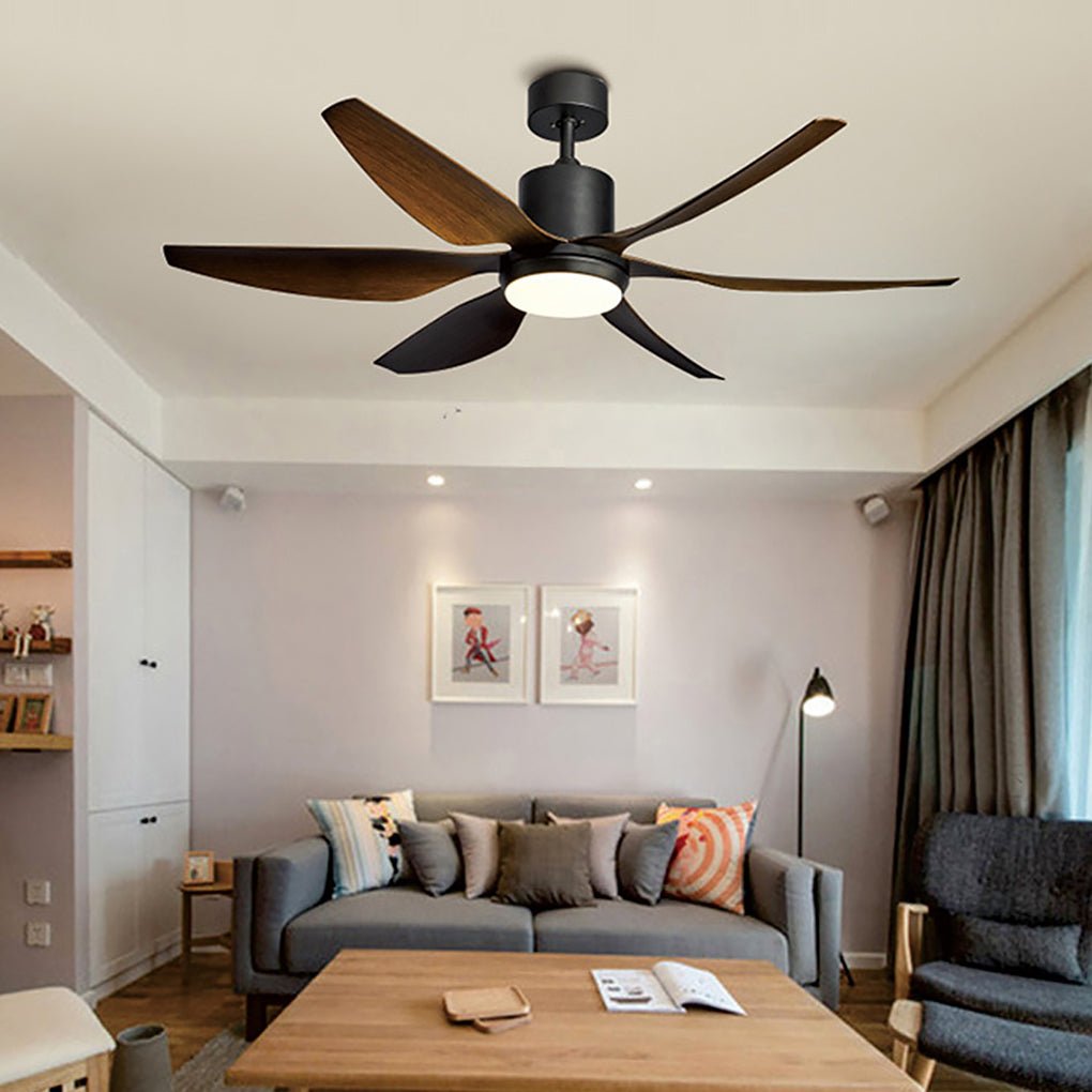 66 Inch Modern Ceiling Fan with 24W Dimmable LED Light Remote Control Silent DC Motor