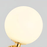 Frosted Glass Globe Table Lamp Nordic Minimalist LED Accent Light for Bedside and Living Room