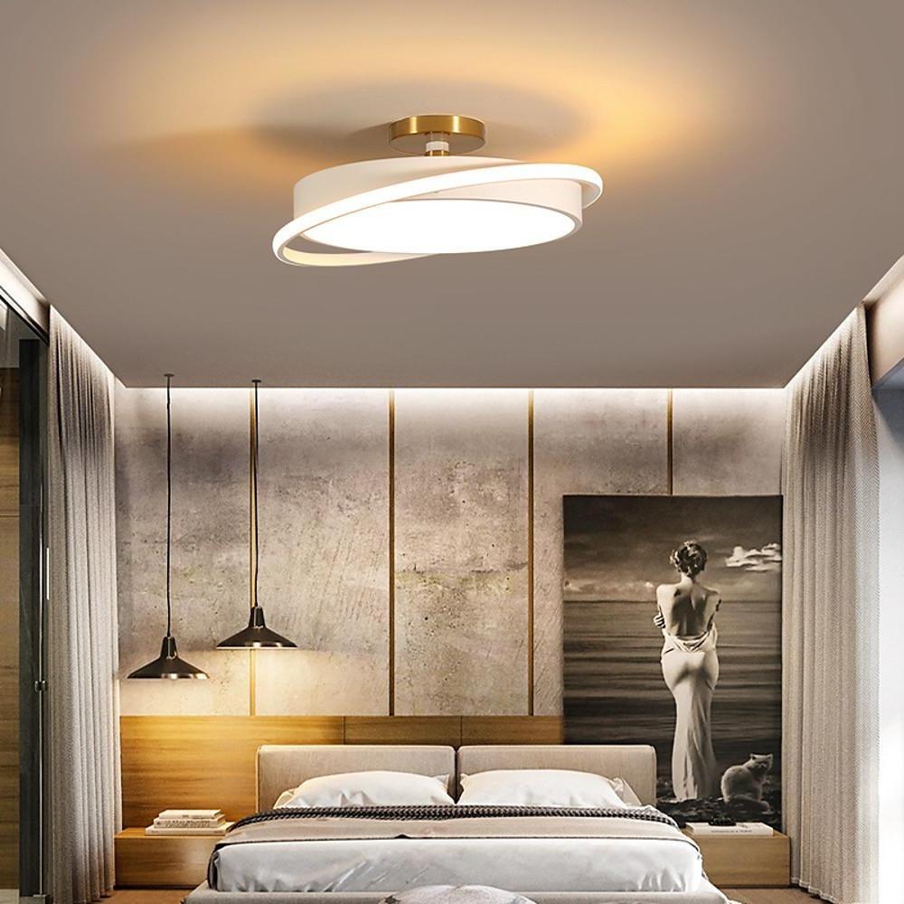 Modern Minimalism Circular LED Flush Mount Ceiling Lamp for Indoor Home Lighting