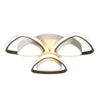 Modern Geometric LED Flush Mount Ceiling Light Fixture for Bedroom and Hallway