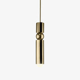 Fulcrum Modern Cylindrical LED Pendant Light Adjustable Hanging Ceiling Fixture