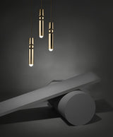Fulcrum Modern Cylindrical LED Pendant Light Adjustable Hanging Ceiling Fixture