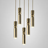 Fulcrum Modern Cylindrical LED Pendant Light Adjustable Hanging Ceiling Fixture