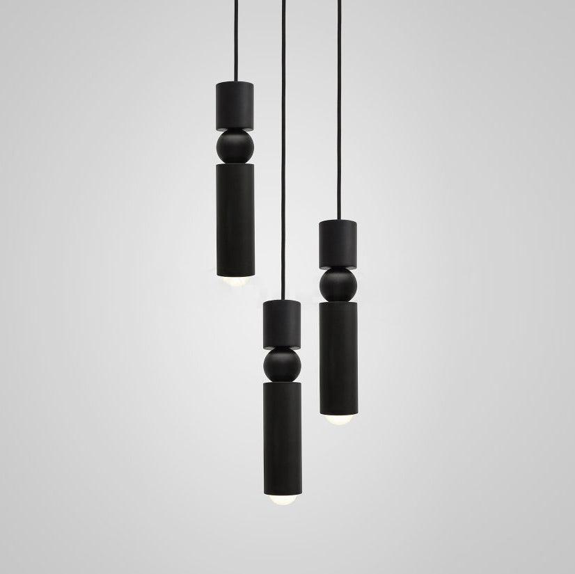 Fulcrum Modern Cylindrical LED Pendant Light Adjustable Hanging Ceiling Fixture