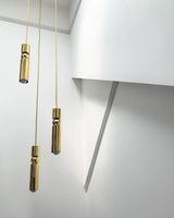 Fulcrum Modern Cylindrical LED Pendant Light Adjustable Hanging Ceiling Fixture