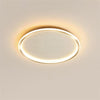 Modern Geometric Circular LED Flush Mount Ceiling Light Minimalist Metal Luminaire for Living Room