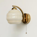 Gatsby Art Deco Style Wall Sconce with White Glass Shade and Metal Finish