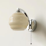 Gatsby Art Deco Style Wall Sconce with White Glass Shade and Metal Finish