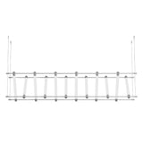 Geometric Acrylic Tube LED Linear Island Chandelier for Modern Dining Room and Bar