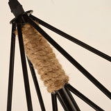 Geometric Black Iron Cage Pendant Lighting Retro Industrial Lantern Chandelier for Modern Home